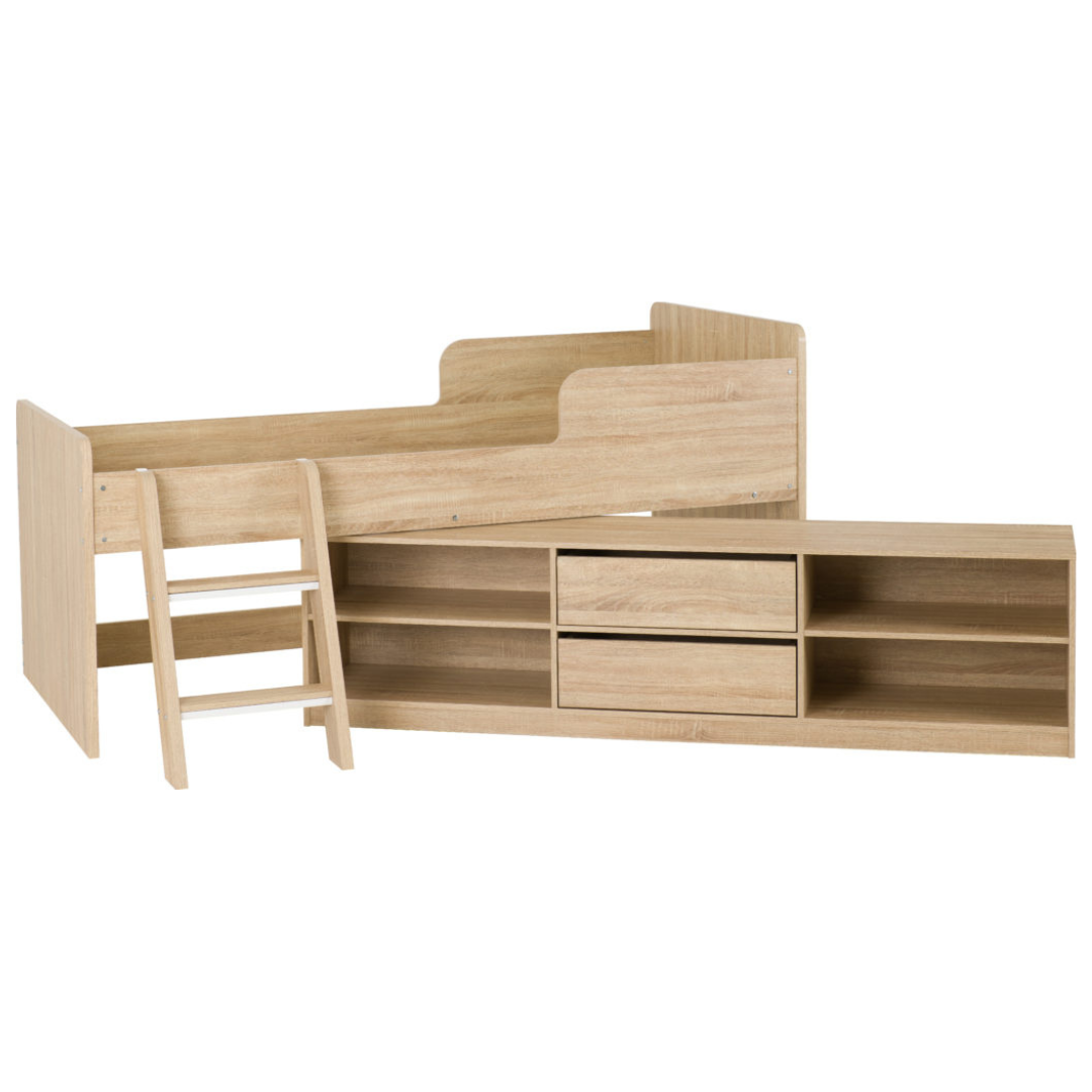 Felix Cabin Bed (natural oak)